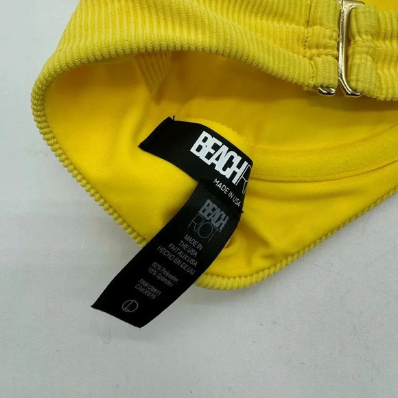 NEW Beach Riot Blair Top Lemon Yellow Large Bikini Top B2254 - Picture 8 of 8